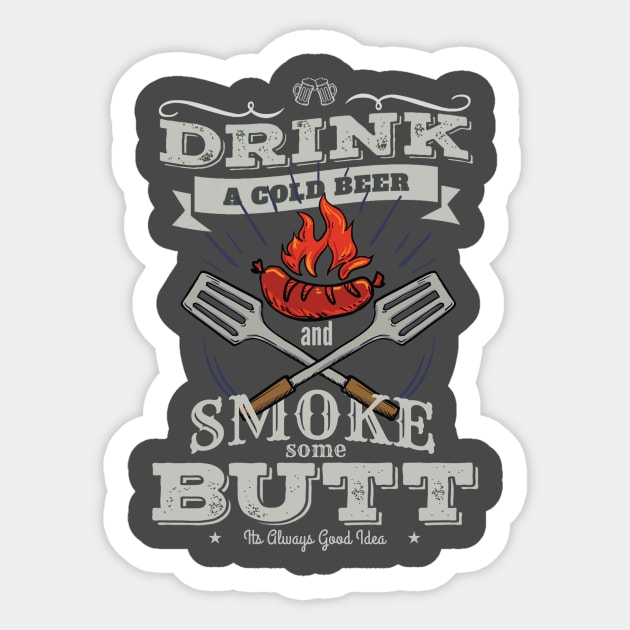 bbq and beer Sticker by thishits